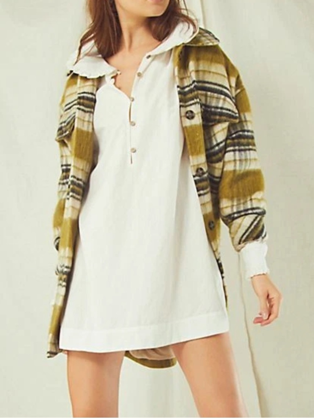Free People Violette Mini Dress Ruffle Long Sleeve size XS